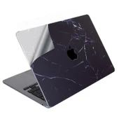 Macbook Pro Kılıf 13inç M1-M2 Koruyucu Sticker Laptop Kaplama A2338 ile Uyumlu Marble14 thumbnail 3