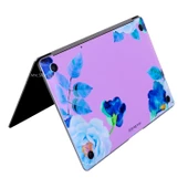 Macbook Air Kılıf Koruyucu Sticker Laptop Kaplama (TouchID'li) A2179 ile Uyumlu Flower03 - 4