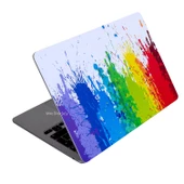 Macbook Air M1 Kılıf Sticker Yapıştırma Kaplama Laptop Koruyucu (TouchID'li M1 Air) A2337 ile Uyumlu Paint01NL - 1