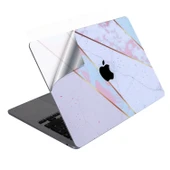 Macbook Air Kılıf Koruyucu Kaplama Laptop Sticker (TouchID'li) A2179 ile Uyumlu Marble14 thumbnail 1