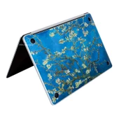 Macbook Air Kılıf Laptop Sticker Koruyucu Kaplama (TouchID'li) A2179 ile Uyumlu Flower03NL - 2