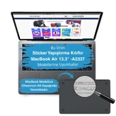 Macbook Air M1 Kılıf Animal03 Yapıştırma Sticker Koruyucu Kaplama Laptop Sticker A2337 ile Uyumlu thumbnail 3