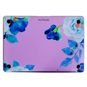 Macbook Air M1 Kılıf Flower03 Yapıştırma Laptop Kaplama Sticker Koruyucu A2337 ile Uyumlu - 10