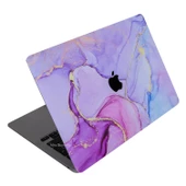 Macbook Air M1 Kılıf Marble14 Kaplama Yapıştırma Sticker Laptop Koruyucu A2337 ile Uyumlu - 2