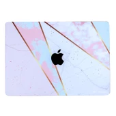 Macbook Air M1 Kılıf Marble14 Kaplama Yapıştırma Sticker Laptop Koruyucu A2337 ile Uyumlu - 12