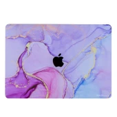 Macbook Air M1 Kılıf Marble14 Kaplama Yapıştırma Sticker Laptop Koruyucu A2337 ile Uyumlu - 10