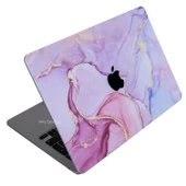 Macbook Air Kılıf M2-M3-M4 13.6inç Yapıştırma Sticker Kaplama Koruyucu Marble14 (13.6” Air) A2681 A3113 A3240 ile Uyumlu - 2