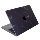 Macbook Air Kılıf M2-M3-M4 13.6inç Yapıştırma Sticker Kaplama Koruyucu Marble14 (13.6” Air) A2681 A3113 A3240 ile Uyumlu - 1