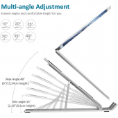 Zuidid Katlanır Alüminyum Notebook Standı - 4
