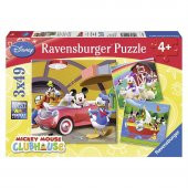 Ravensburger 3 Adet 49 Parçalı Puzzle Mickey Mouse Clubhouse Ravensburger 4 Yaş ve Üzeri Çocuk Yapbozları Serisi - 1
