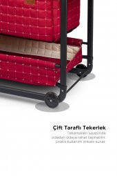 Bebelow Safir Anne Yanı Sallanabilir Bebek Beşiği Portatif Hamak Sepet Beşik - 5