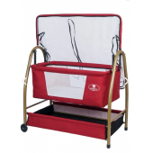 Bebelow Gold Keten Kumaş Sallanabilir Sabitlenebilir Portatif Hamak Sepet Beşik - 3