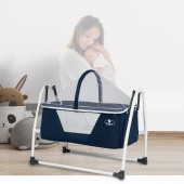 Bebelow Sobee Portatif Kurulumlu Sabitlenebilir Lüks Sallanır Bebek Beşik - 4
