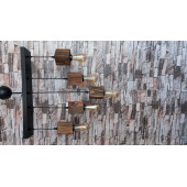 5 Lİ AHŞAP KÜTÜK AVİZE - 2