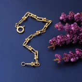 14 Ayar Tiffany Altın Bileklik - 5