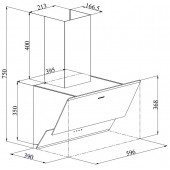 Silverline 3490 Oslo Beyaz Cam Davlumbaz 60 Cm - 2