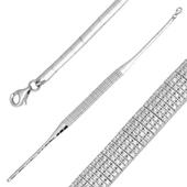 5 Sıra Su Yolu 14 Ayar Beyaz Altın Bileklik thumbnail 1