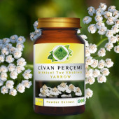 Civan Perçemi Toz Ekstresi (Achillea Millefolium L.)80 gr. Cam Kavanoz - 3