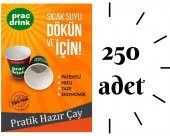 250 li Karton Bardakta Hazır Pratik Çay - 1