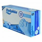 Dolphin Tek Kullanımlık Lateks Mavi Pudrasız Nitril Muayne Eldiveni Small Küçük Boy -100'lü 5 Paket - 2