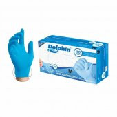 Dolphin Tek Kullanımlık Lateks Mavi Pudrasız Nitril Muayne Eldiveni Medium Orta Boy - 100'lü 5 Paket - 2