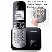 Panasonic Dect Telefon KX-TG6811 (Elektrik Kesintisinde Konuşabilme) SIYAH - 1