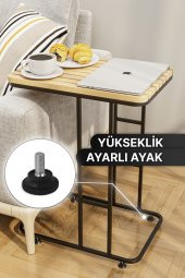 Bino Yan Sehpa Ahşap Masa Modern Masif Orta Sehpa Koltuk Sehpası Zigon Sehpa Kahve Koltuk Tepsisi - 3