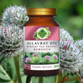 Dulavrat Otu Toz Ekstresi (Arctium Lappa)100 gr. Cam Kavanoz - 2