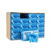 Dolphin Tek Kullanımlık Lateks Mavi Pudrasız Nitril Muayne Eldiveni Large Büyük Boy -100'lü 20 Paket - 1