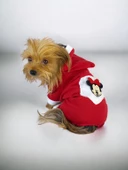 Kırmızı Sevimli Fare Duo Kapşonlu Köpek Tulumu - 6