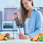 Bestmix Hazneli 1500w 4 Bıçaklı Paslanmaz Çubuk El Blender Seti - 11
