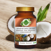 Hindistan Cevizi Toz Ekstresi 100 gr. Cam Kavanoz - 3