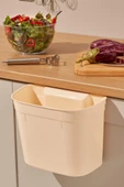 Flosoft Dolap İçi Askılı Çöp Kovası, Dolap Kapağı Asmalı Mutfak Banyo Çöp Kutusu - 7