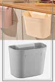Flosoft Dolap İçi Askılı Çöp Kovası, Dolap Kapağı Asmalı Mutfak Banyo Çöp Kutusu - 1