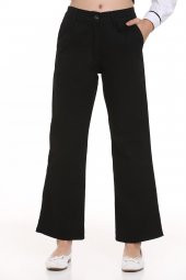 Kız Çocuk Geniş Paçalı Gabardin Pantolon 9-14 Yaş Lx249 - 2
