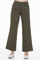 Kız Çocuk Geniş Paçalı Gabardin Pantolon 9-14 Yaş Lx249 - 4