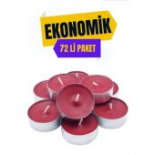 TransForMacion 72 Adet Kırmızı TeaLights Yuvarlak Mum 714703 - 2