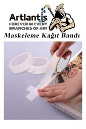 Maskeleme Bandı Kağıt Bant 12 mm 25 Metre 1 Adet Boya Bantı Maskeleme Kağıt Bant Duvar Yağlı Boya Badana thumbnail 4