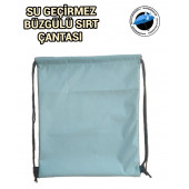 SEVBAGS İmperteks Su Geçirmez İp Büzgülü Sırt Çantası Hafif  ince kumaş - 4