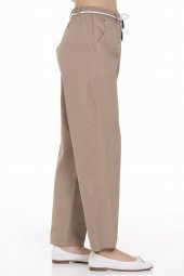 Kız Çocuk Beli Kordonlu Gabardin Pantolon 9-14 Yaş LX 254 - 3