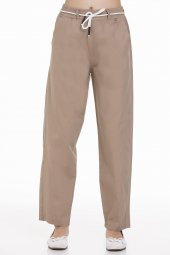 Kız Çocuk Beli Kordonlu Gabardin Pantolon 9-14 Yaş LX 254 - 4