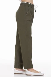Kız Çocuk Beli Kordonlu Gabardin Pantolon 9-14 Yaş LX 254 - 8