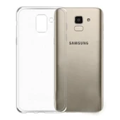 Samsung Galaxy J6 (J600) Kılıf Soft Silikon Şeffaf Arka Kapak - 1