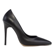 Dagoster DZA07-388460 Siyah Stiletto Topuklu Kadın Ayakkabı - 2
