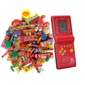 Öğretmenler Günü Nostaljik Hediye Kutusu Kırmızı Tetrisli Büyük Boy 80ler 90lar - 1