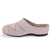 Dagoster DZA37-1803 Bej Günlük Ortopedik Burun Kapalı Kadın Terlik - 3