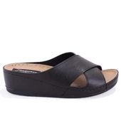 Dagoster DZA37-1802 Siyah Günlük Ortopedik Kadın Terlik - 2