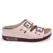 Dagoster DZA37-3001 Bej  Günlük Ortopedik  Kadın Terlik - 2