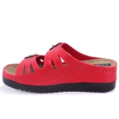 Dagoster DZA37-3001 Kırmızı Günlük Ortopedik  Kadın Terlik - 3