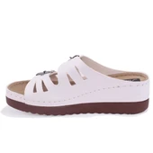 Dagoster DZA37-3001 Beyaz Günlük Ortopedik Kadın Terlik - 3